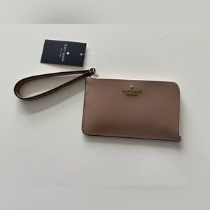 Brand New Kate Spade Lucy Bicolor Small L Zip Wristlet